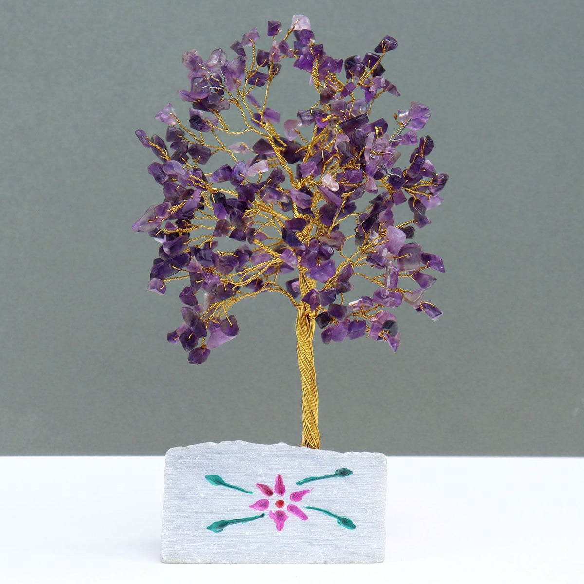 Arbre décoratif en améthyste – 320 pierres