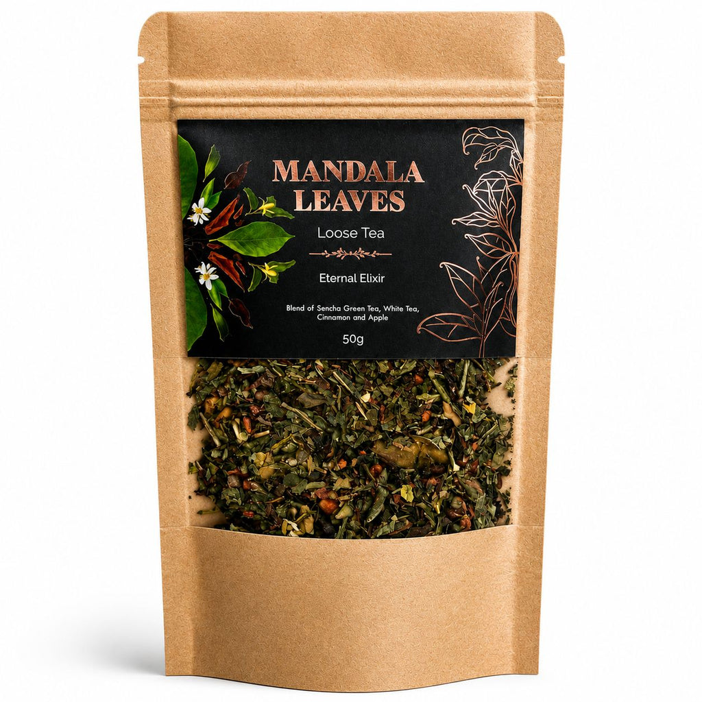 Élixir Éternel 50g – Thé Blanc Jeunesse Éternelle Sencha & Pai Mu Tan | Sachet Artisanal