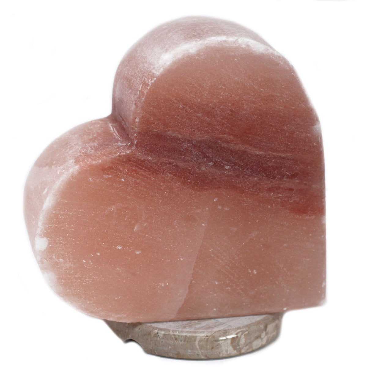 * Lampe en sel de l’Himalaya en forme de cœur