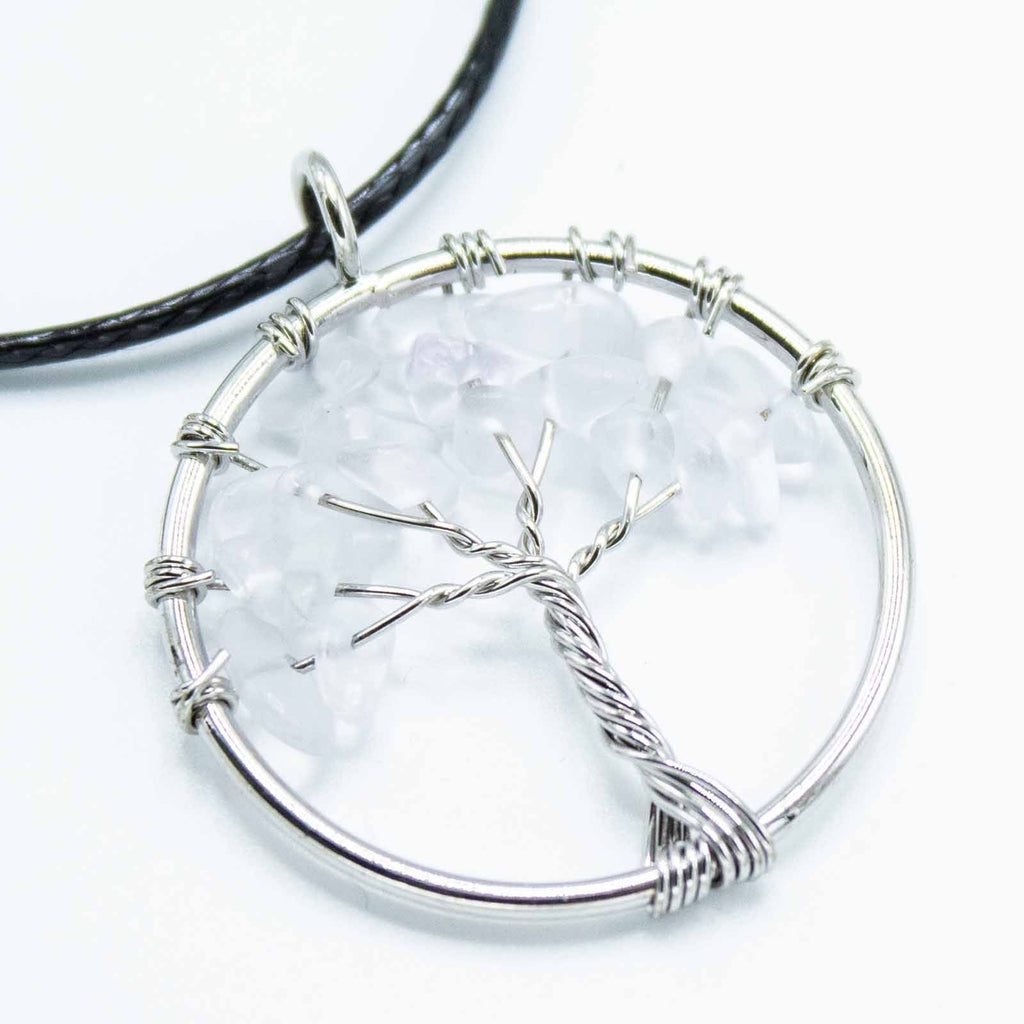 * Pendentif Arbre de Vie en cristal de roche