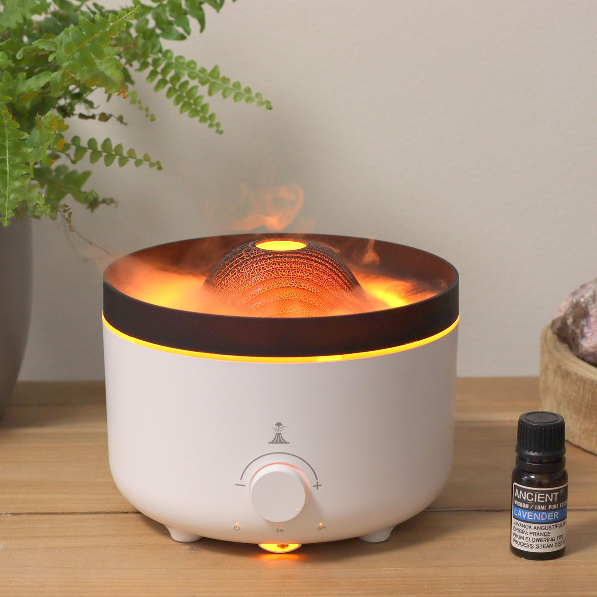 * Grand diffuseur d’arômes effet volcan 560 ml – Sur secteur – Deux couleurs
