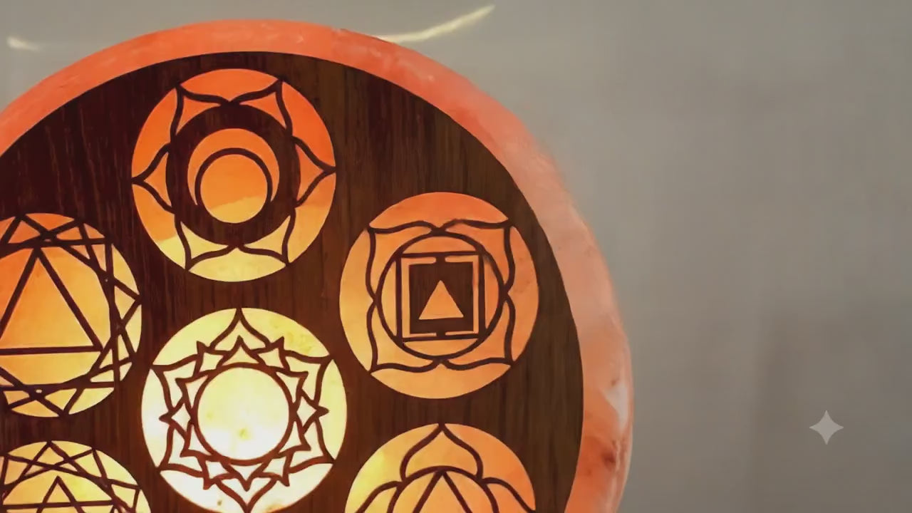 ✨ Lampe de Sel 7 Chakras 5 kg – Équilibre Énergétique, Méditation & Purification Himalaya