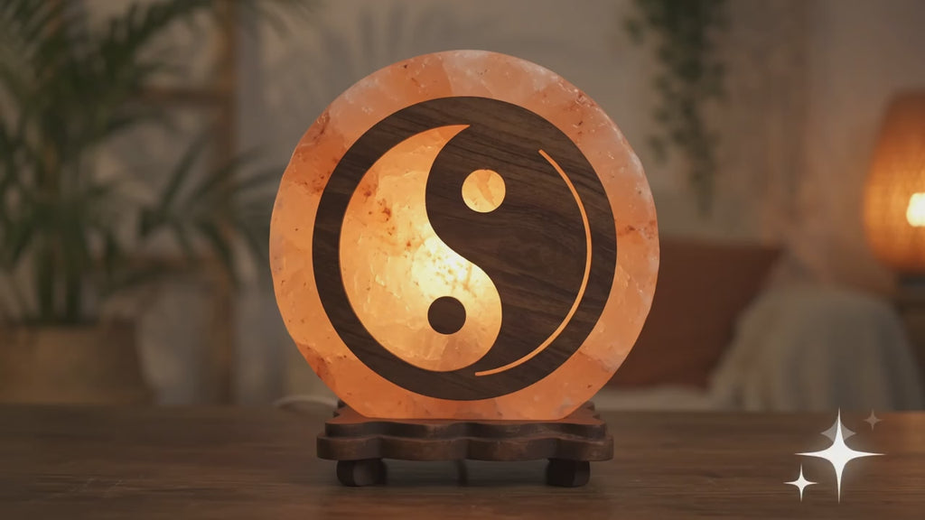✨ Lampe de Sel Yin-Yang 5 kg – Himalaya | Harmonie, Sagesse Taoïste & Équilibre