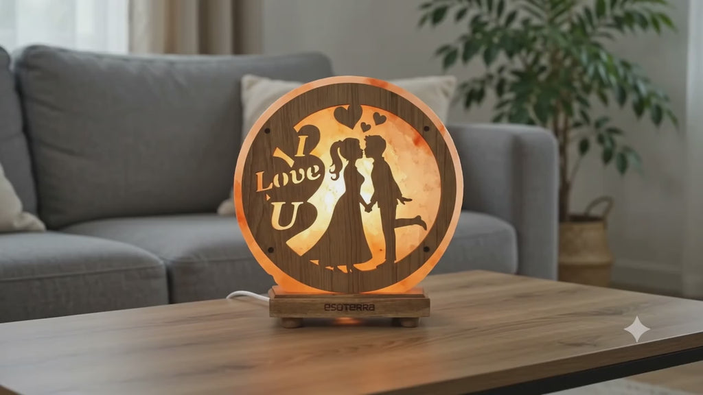 ✨ Lampe de Sel Love You 5 kg – Déclaration Lumineuse en Sel de l'Himalaya | Cadeau Romantique