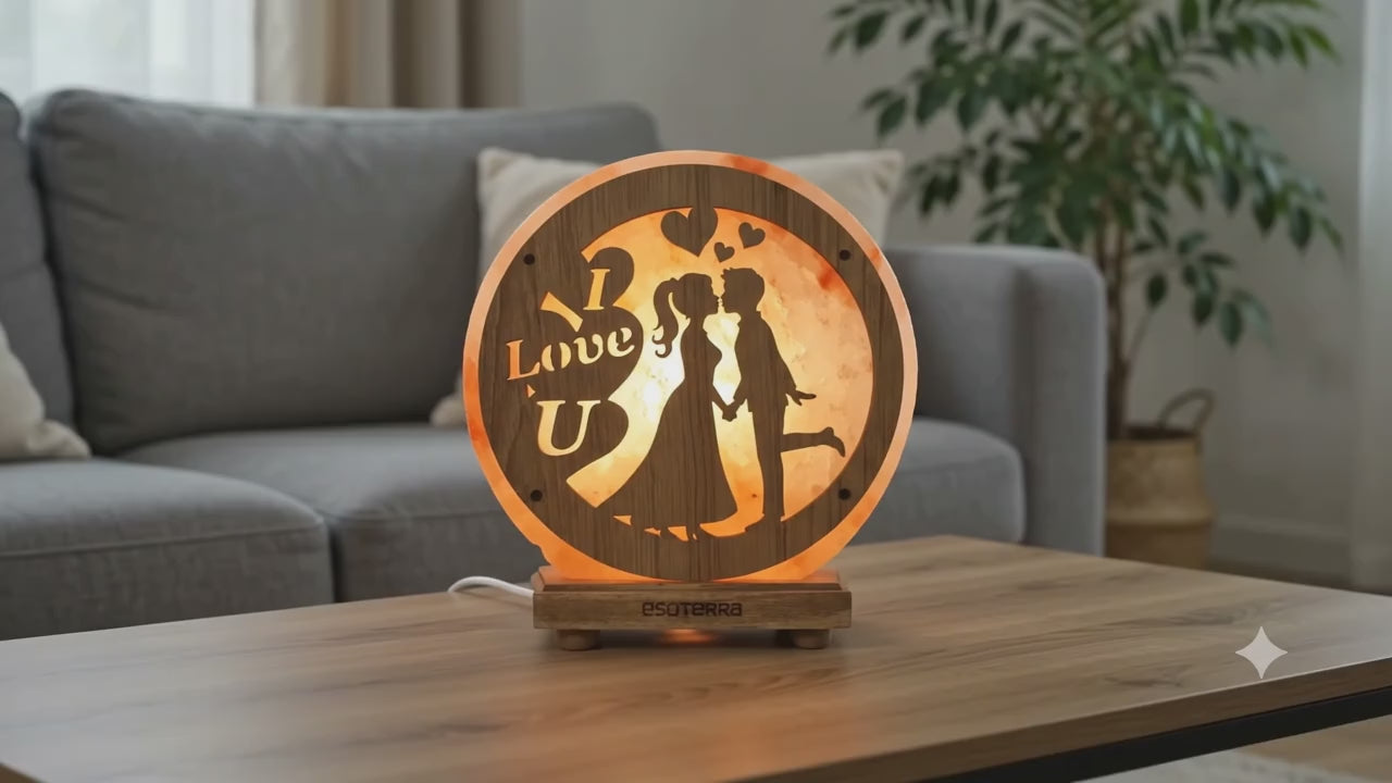 ✨ Lampe de Sel Love You 5 kg – Déclaration Lumineuse en Sel de l'Himalaya | Cadeau Romantique