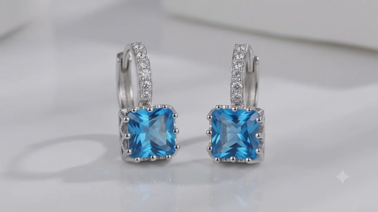 ✨ Boucles d'Oreilles Tombantes Marie-Christine Argent 925 Poinçon Certifié | Zirconiums | Élégance Intemporelle