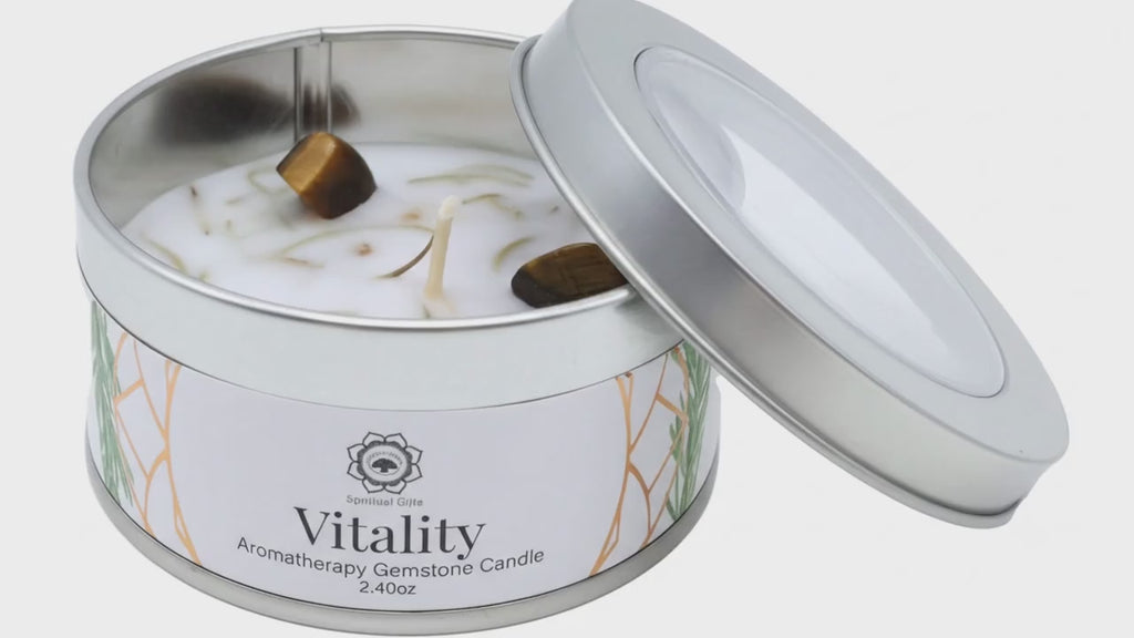 Bougie Green Tree Vitalité | Œil de Tigre & Gingembre Doux | Courage, Motivation & Énergie 70g